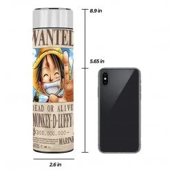Mily Lifestyle One Piece Luffy And Zoro Wanted Temperature Display Thermal Bottle
