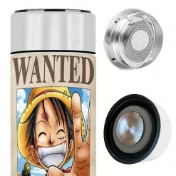 Mily Lifestyle One Piece Luffy And Zoro Wanted Temperature Display Thermal Bottle