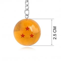 Mily Dragon Ball Keychain - 3 Star Accessories 6 Mily Dragon Ball Keychain - 3 Star Accessories