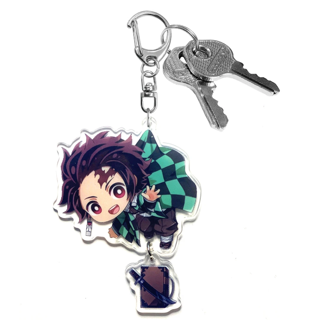 Mily Demon Slayer Tanjiro Dangle Acrylic Keychain Accessories 5 Mily Demon Slayer Tanjiro Dangle Acrylic Keychain Accessories