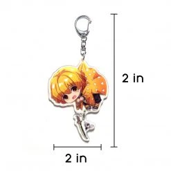 Mily Demon Slayer Zenitsu Dangle Acrylic Keychain Accessories