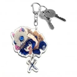 Mily Accessories Demon Slayer Inosuke Dangle Acrylic Keychain 7 Mily Accessories Demon Slayer Inosuke Dangle Acrylic Keychain