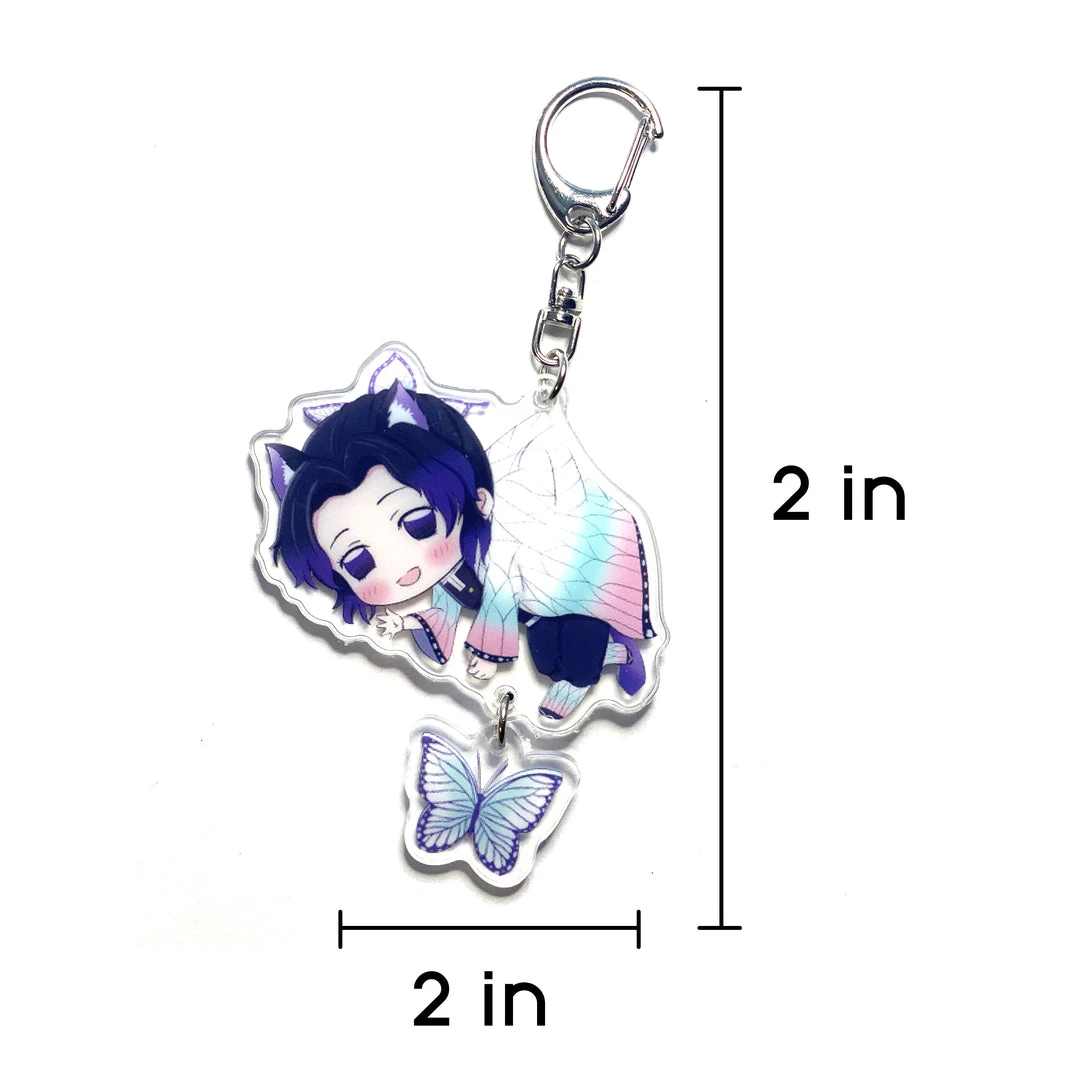 Mily Accessories Demon Slayer Shinobu Acrylic Dangle Keychain 4 Mily Accessories Demon Slayer Shinobu Acrylic Dangle Keychain