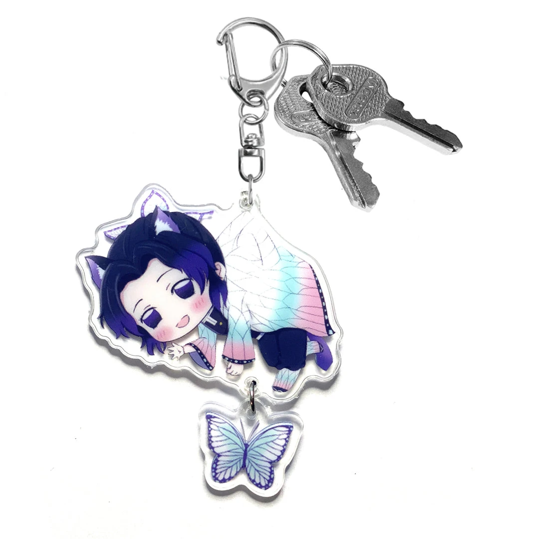 Mily Accessories Demon Slayer Shinobu Acrylic Dangle Keychain 5 Mily Accessories Demon Slayer Shinobu Acrylic Dangle Keychain