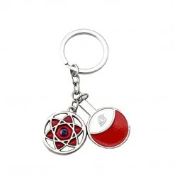 Mily Naruto Mangekyo Sharingan Metal Keychain Accessories