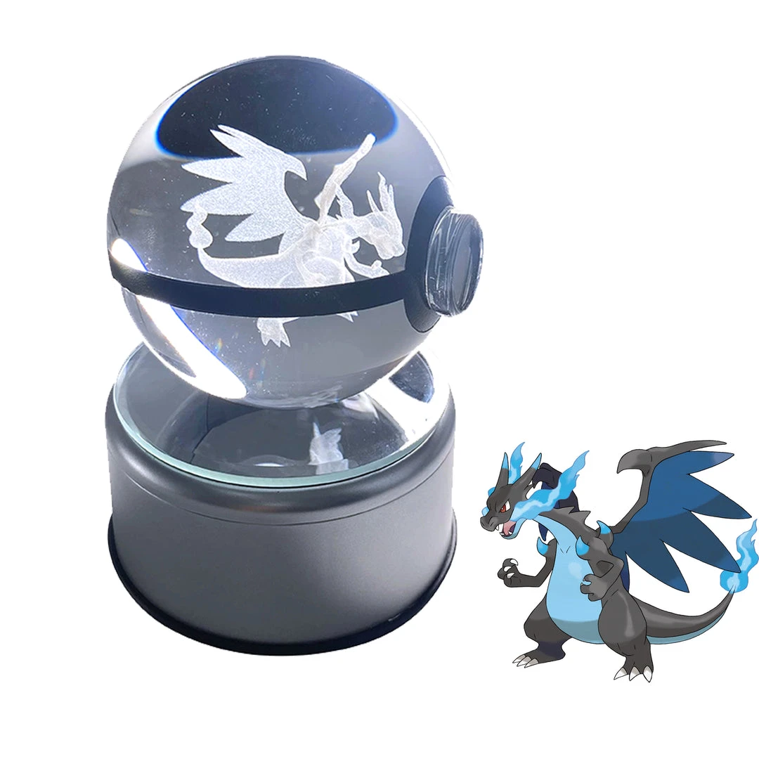 Mily Pokemon Crystal Ball - Mega Charizard X 3 Mily Pokemon Crystal Ball - Mega Charizard X