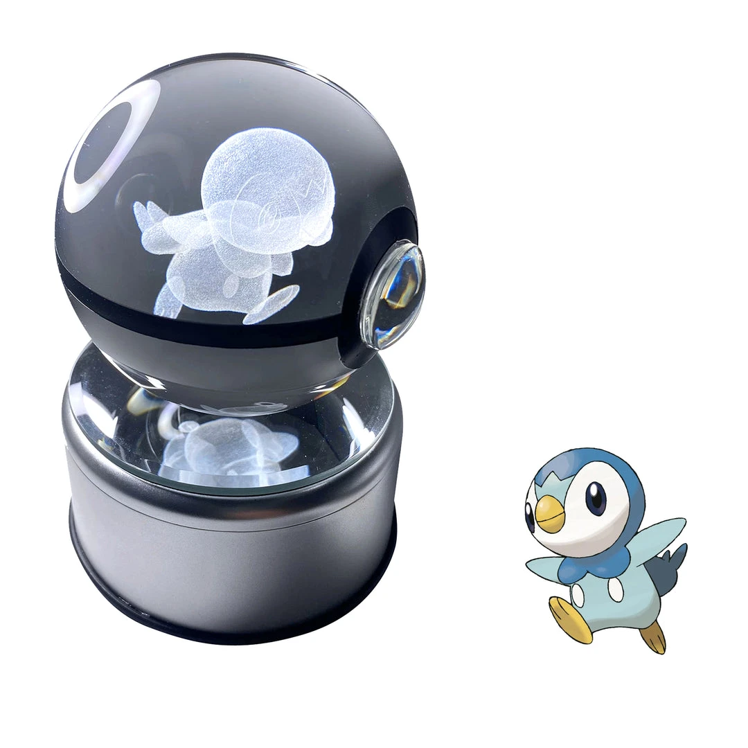 Mily Figures Pokemon Crystal Ball - Piplup 3 Mily Figures Pokemon Crystal Ball - Piplup