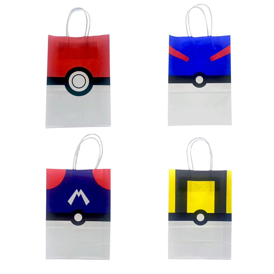 Mily Pokemon Poke Ball 4-Piece Gift Bag Set 3 Mily Pokemon Poke Ball 4-Piece Gift Bag Set