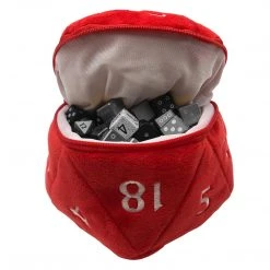 GTS D20 PLUSH DICE BAG - RED TCG Supplies