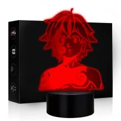 Mily 7 Deadly Sins Meliodas Demon Acrylic LED Lamp Figures
