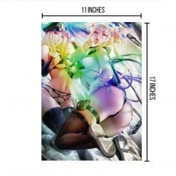 Mily My Hero Academia Toga & Camie Pin Up "11 X 17" Metallic Glossy Art Print Lifestyle