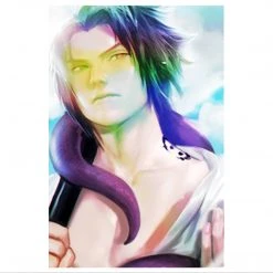 Mily Lifestyle Naruto: Shippuden Sasuke Uchiha "11 X 17" Metallic Glossy Art Metallic Print