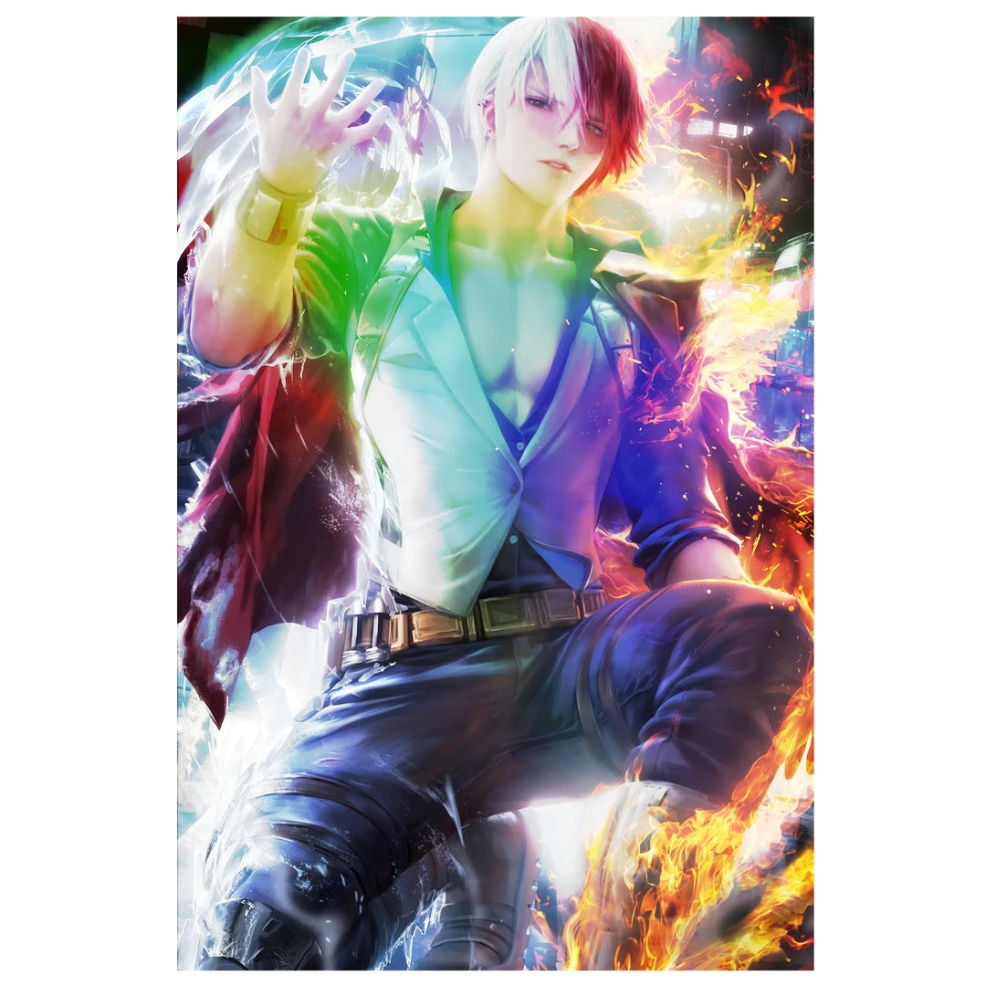 Mily My Hero Academia Shoto Todoroki "5 X 7" Metallic Glossy Art Print 3 Mily My Hero Academia Shoto Todoroki "5 X 7" Metallic Glossy Art Print