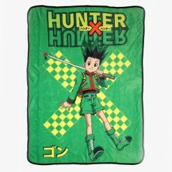 Boxlunch Hunter X Hunter Gon Green Throw Blanket Lifestyle