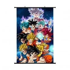 Mily Dragon Ball Goku Forms 23 X 36 Inch Wall Scroll Poster Home Décor