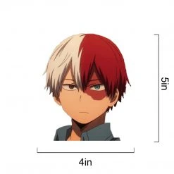 Mily My Hero Academy Todoroki Blank Face Sticker Home Décor