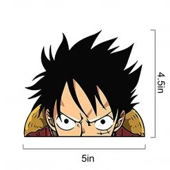 Mily One Piece Luffy Peeker Sticker Home Décor