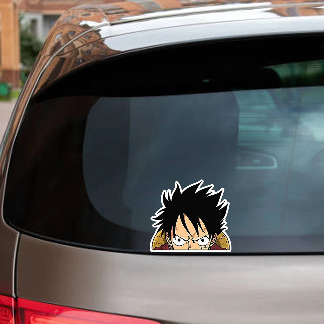 Mily One Piece Luffy Peeker Sticker Home Décor 5 Mily One Piece Luffy Peeker Sticker Home Décor