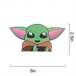 Mily Home Décor Star Wars Baby Grogu Sticker