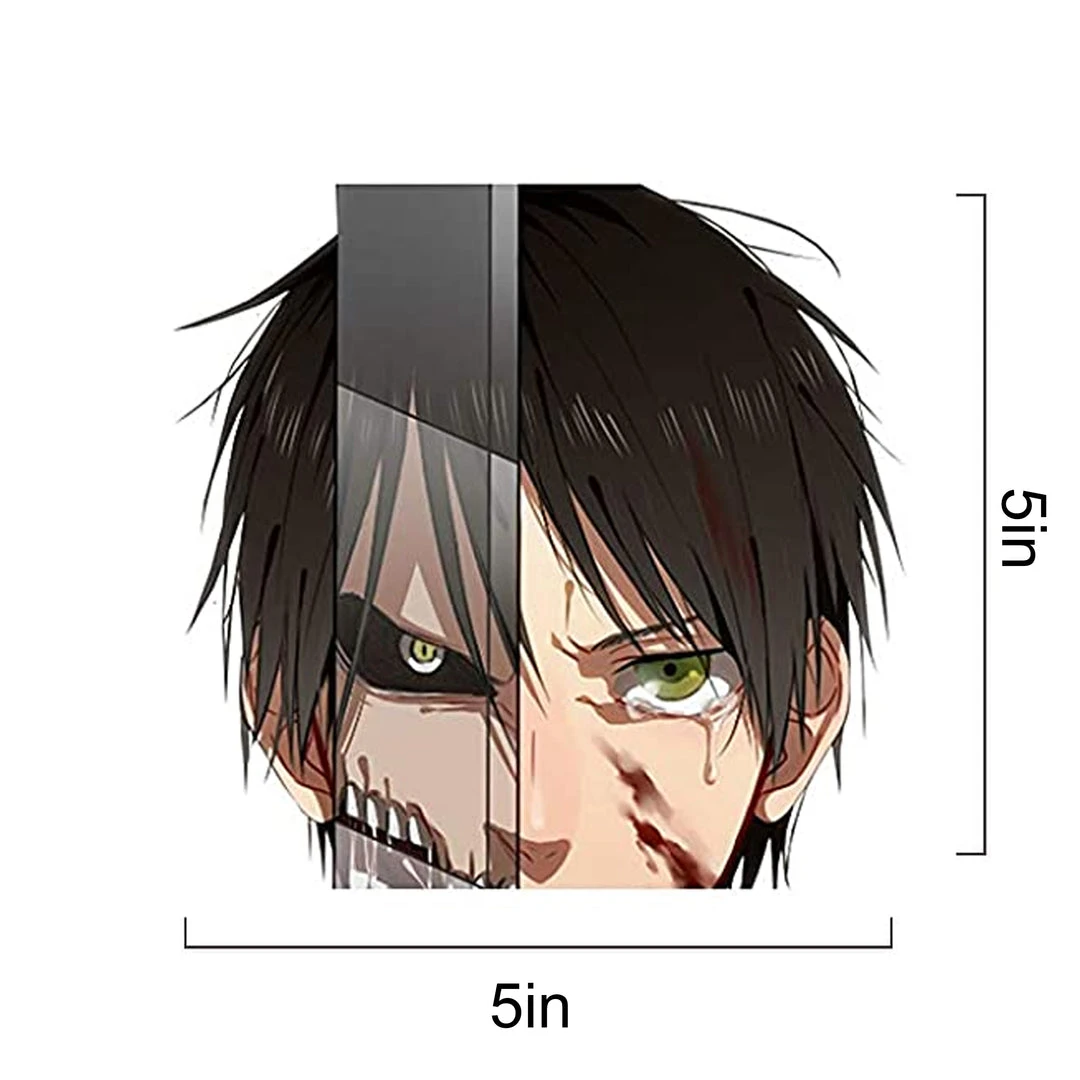 Mily Attack On Titan Eren And Titan Sticker Home Décor 4 Mily Attack On Titan Eren And Titan Sticker Home Décor