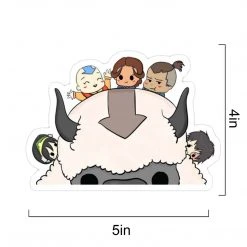 Mily Avatar: The Last Airbender Group Peeker Sticker Home Décor