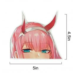 Mily Darling In The FranXX Zero Two Horns Peeker Sticker