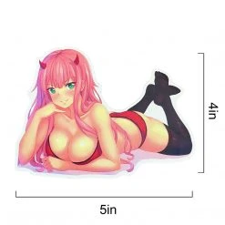 Mily Darling In The FranXX Zero Two Sexy Laying Down Sticker Home Décor
