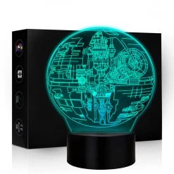 Mily Star Wars Death Star Acrylic LED Lamp Figures