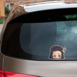 Mily Demon Slayer Nezuko Bamboo Peeker Sticker