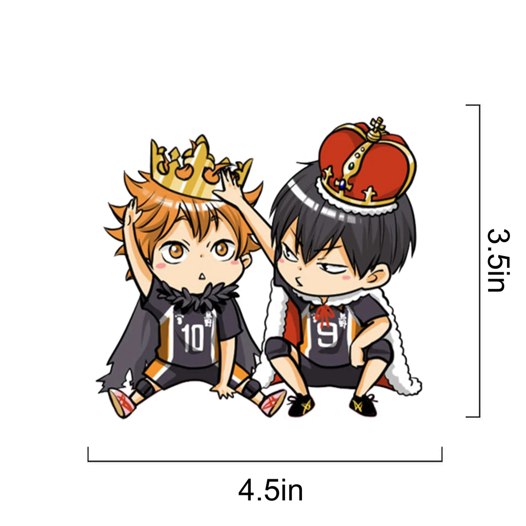 Mily Haikyu Hinata And Kageyama Crown Sticker Home Décor 4 Mily Haikyu Hinata And Kageyama Crown Sticker Home Décor