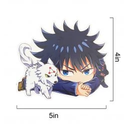 Mily Jujutsu Kaisen Megumi And Divine Dogs Laying Down Sticker Home Décor