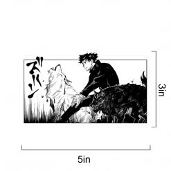 Mily Jujutsu Kaisen Megumi And Divine Dogs Manga Panel Sticker Home Décor