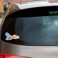 Mily Konosuba Aqua Side-Pose Sticker Home Décor