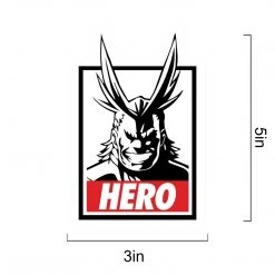 Mily My Hero Academy All Might Hero Sticker Home Décor