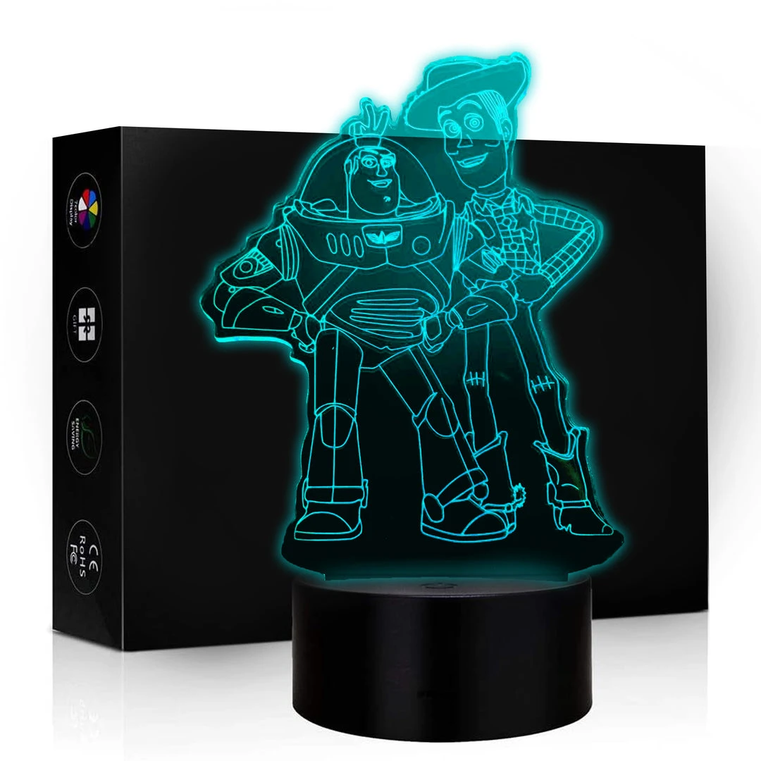 Mily Figures Disney Woody And Buzz Acrylic LED Lamp 3 Mily Figures Disney Woody And Buzz Acrylic LED Lamp