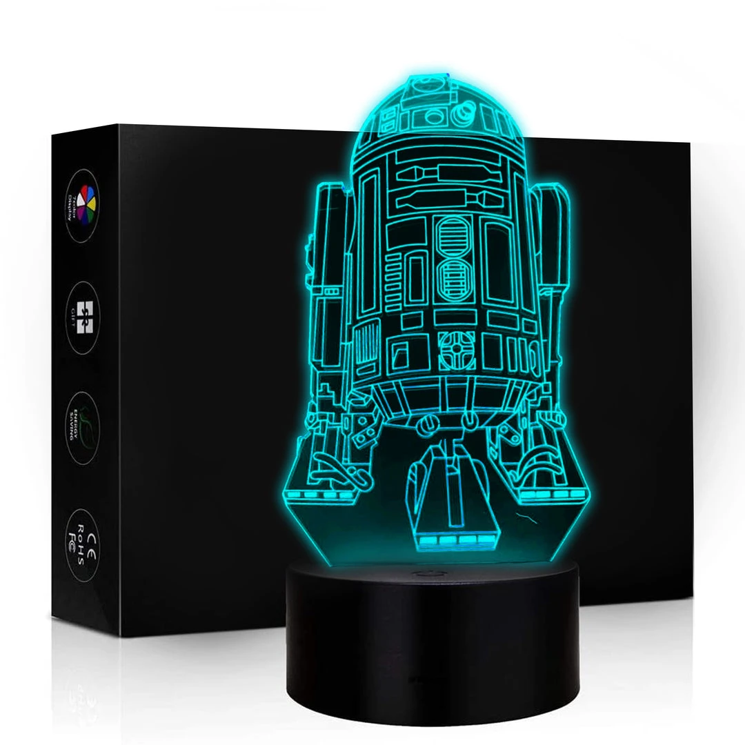 Mily Star Wars R2D2 Acrylic LED Lamp 3 Mily Star Wars R2D2 Acrylic LED Lamp