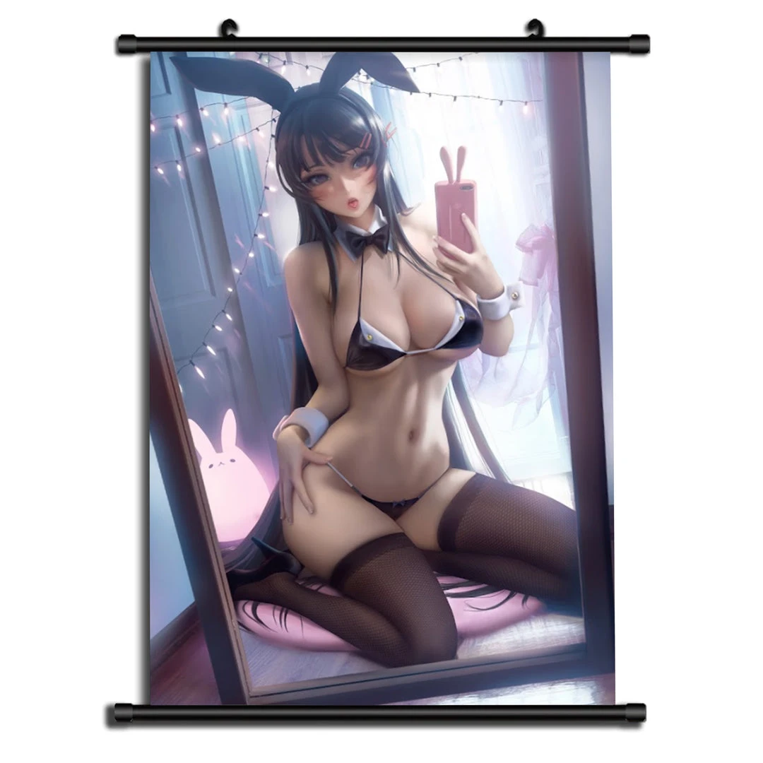 Mily Home Décor Rascal Does Not Dream Of Bunny Girl Senpai Mai Sakurajima Pin Up 23 X 36 Inch Wall Scroll Poster Ver. 2 3 Mily Home Décor Rascal Does Not Dream Of Bunny Girl Senpai Mai Sakurajima Pin Up 23 X 36 Inch Wall Scroll Poster Ver. 2