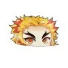 Mily Home Décor Demon Slayer Rengoku Right Peeker Sticker
