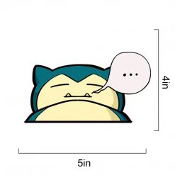 Mily Home Décor Pokemon Snorlax Sleepy Head Sticker