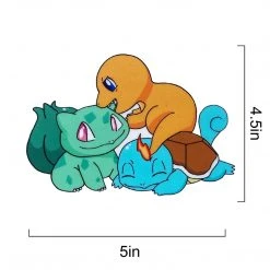 Mily Home Décor Pokemon First Gen Starters Sticker 6 Mily Home Décor Pokemon First Gen Starters Sticker