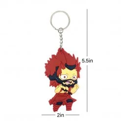 Mily My Hero Academia Eijiro Kirishima Rubber Keychain Accessories