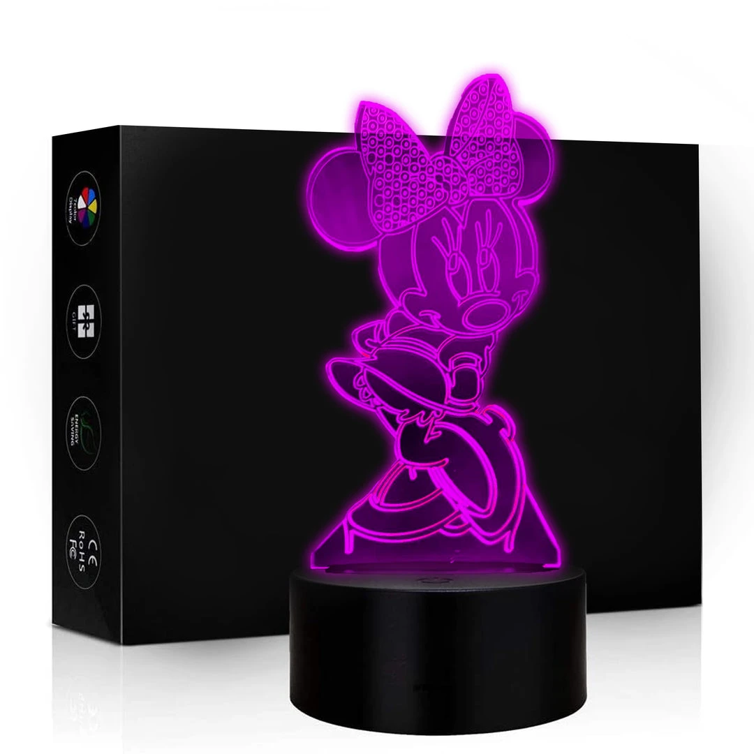 Mily Disney Minnie Mouse Acrylic LED Lamp 3 Mily Disney Minnie Mouse Acrylic LED Lamp