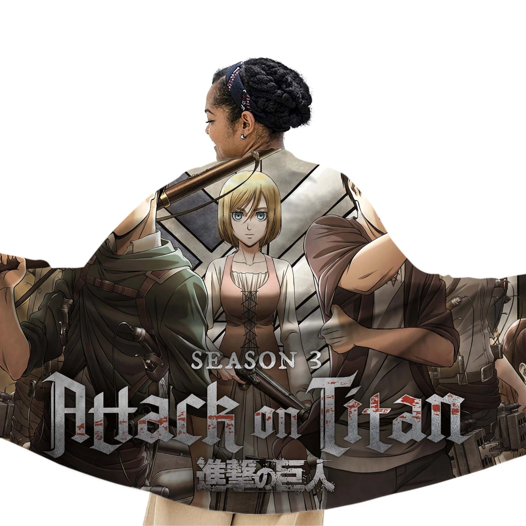 Mily Attack On Titan Season 3 Throw Blanket Lifestyle 5 Mily Attack On Titan Season 3 Throw Blanket Lifestyle