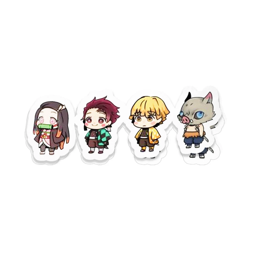Mily Demon Slayer Chibi Characters Sticker Home Décor 3 Mily Demon Slayer Chibi Characters Sticker Home Décor