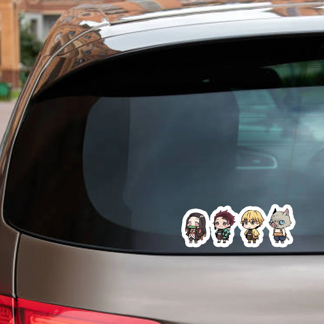 Mily Demon Slayer Chibi Characters Sticker Home Décor 5 Mily Demon Slayer Chibi Characters Sticker Home Décor