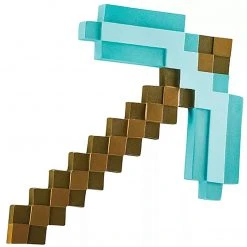 Mily Minecraft Diamond Pickaxe Cosplay Prop Accessories