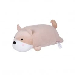 Mily 20-in Laying Tan Shiba Plush