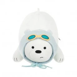 Mily We Bare Bears Ice Bear W/ Headwrap Laying Plush Accessories 5 Mily We Bare Bears Ice Bear W/ Headwrap Laying Plush Accessories