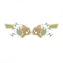 Mily Home Décor Pokemon Double Pikachu Reflective Sticker