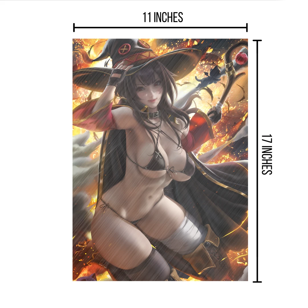Mily KonoSuba Megumin "11 X 17" Aluminum Art Print 5 Mily KonoSuba Megumin "11 X 17" Aluminum Art Print